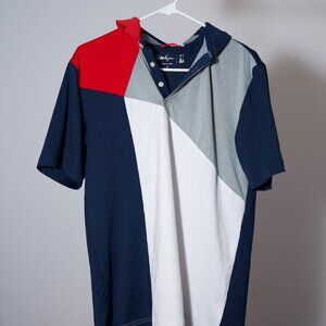 Red White and Blue Walter Hagen Polo Golf Shirt